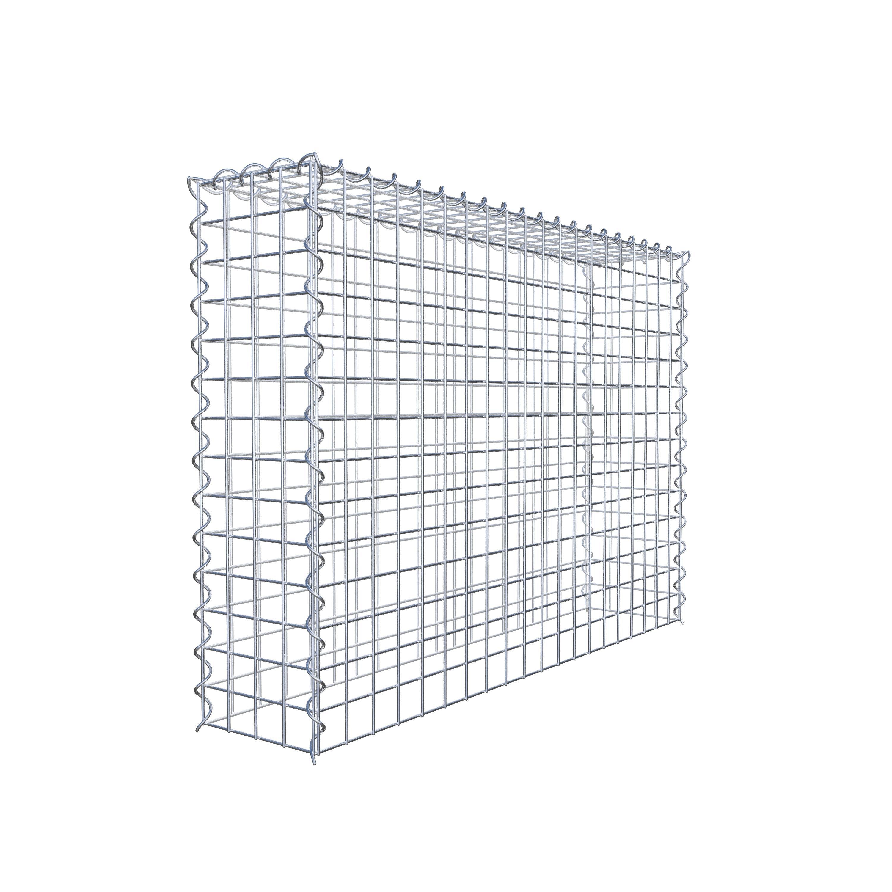 Gabião Tipo 3 100 cm x 70 cm x 20 cm (C x A x P), malhagem 5 cm x 5 cm, espiral