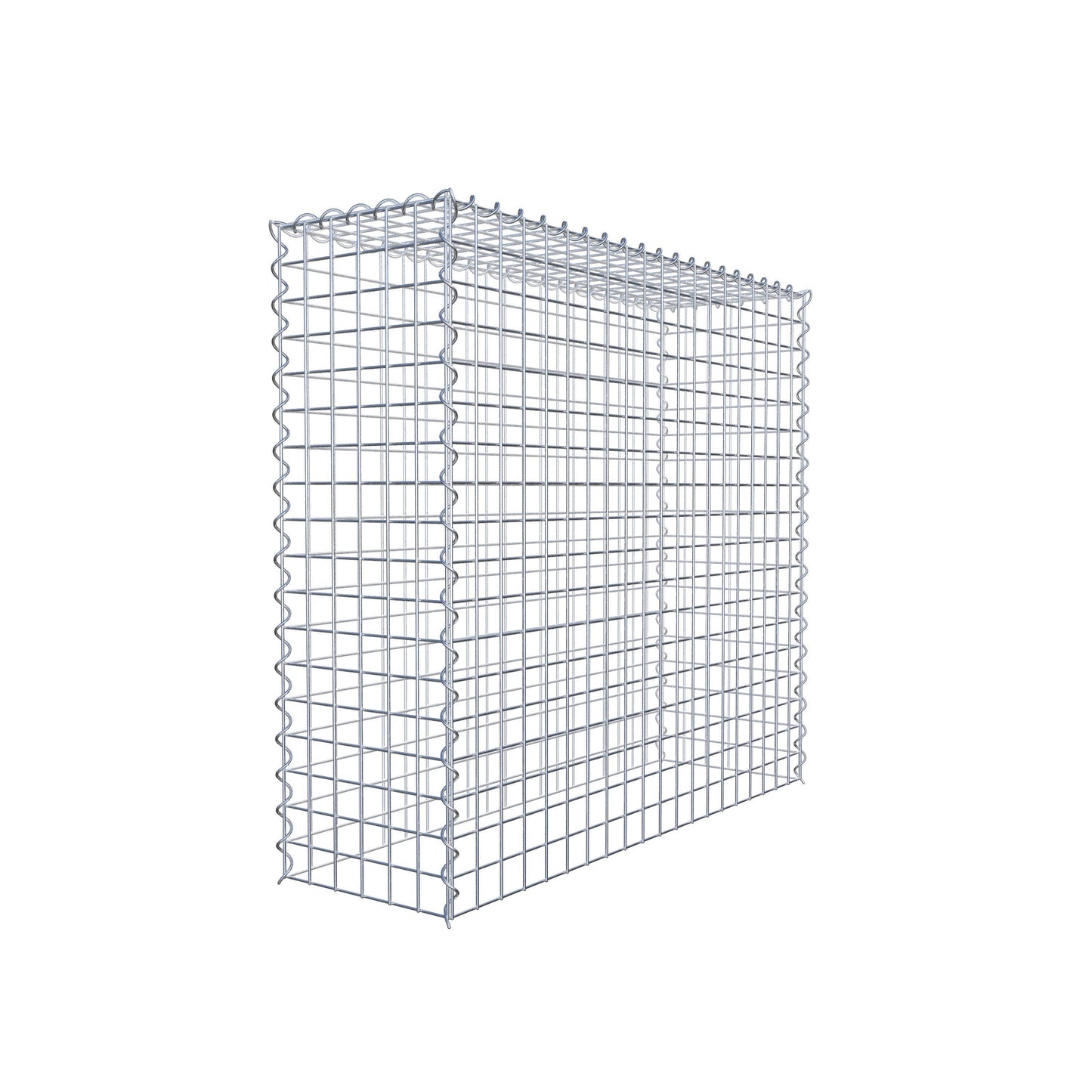 Opvokset gabion type 3 100 cm x 90 cm x 30 cm (L x H x D), maskestørrelse 5 cm x 5 cm, spiral