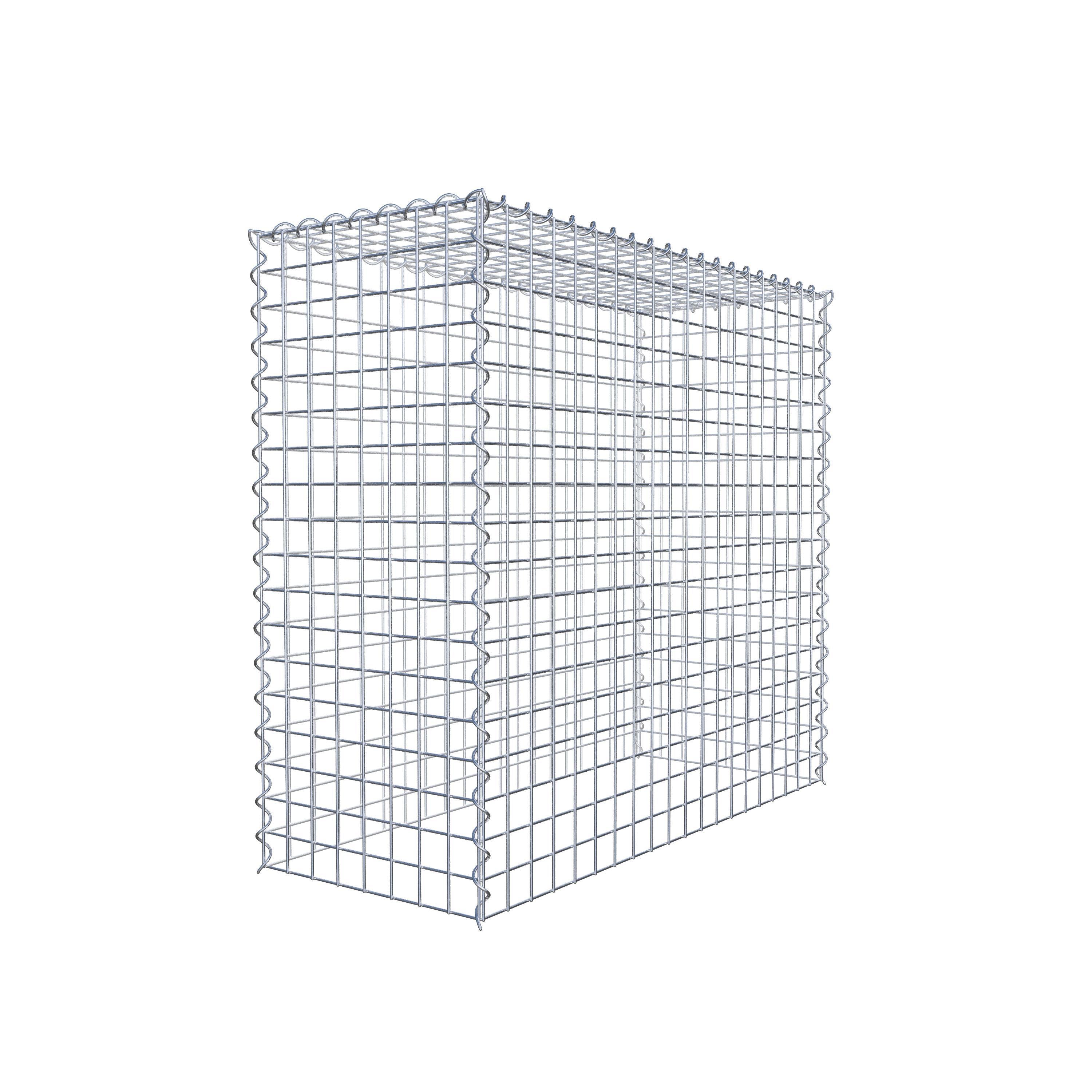 Gabião Tipo 3 100 cm x 90 cm x 40 cm (C x A x P), malhagem 5 cm x 5 cm, espiral