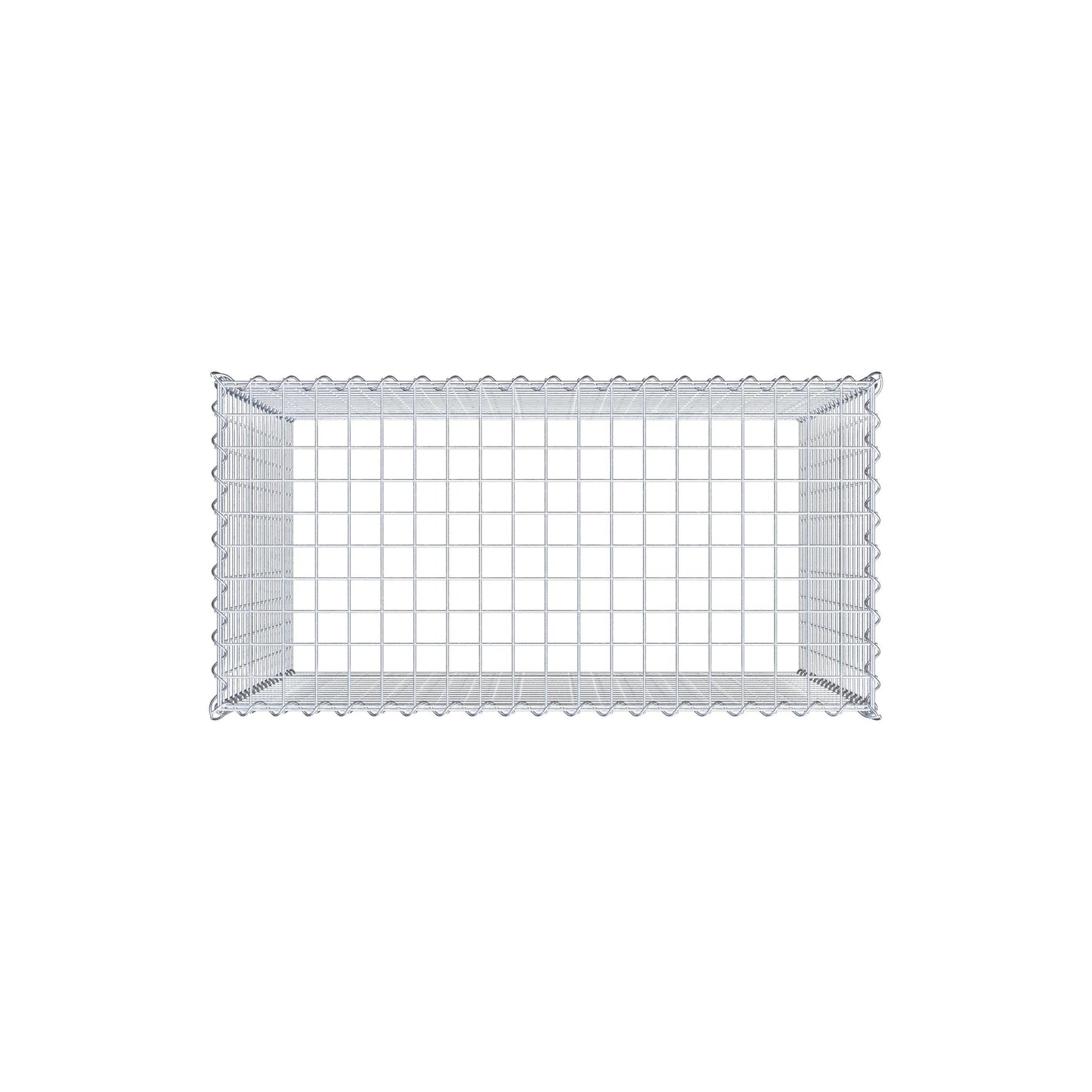 Extra gabion typ 3 100 cm x 90 cm x 50 cm (L x H x D), maskstorlek 5 cm x 5 cm, spiral