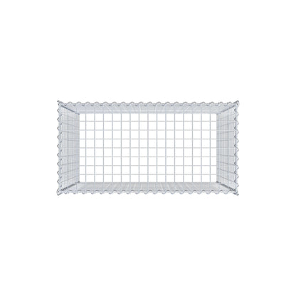 Extra gabion typ 3 100 cm x 90 cm x 50 cm (L x H x D), maskstorlek 5 cm x 5 cm, spiral