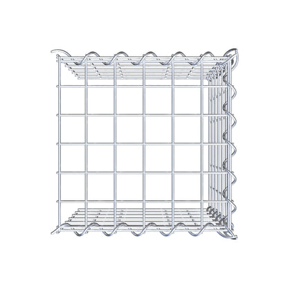 Aangegroeide schanskorf type 4 30 cm x 30 cm x 30 cm (L x H x D), maaswijdte 5 cm x 5 cm, spiraal