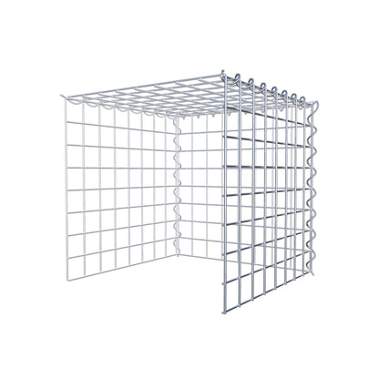 Opvokset gabion type 4 40 cm x 40 cm x 40 cm (L x H x D), maskestørrelse 5 cm x 5 cm, spiral