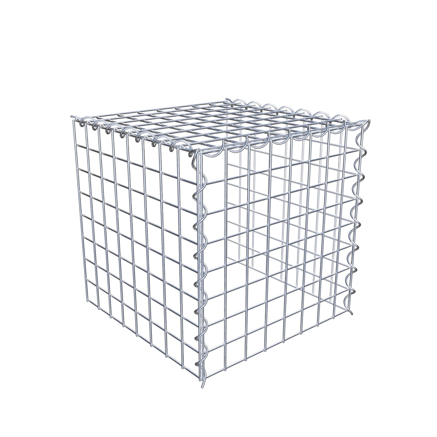 Opvokset gabion type 4 40 cm x 40 cm x 40 cm (L x H x D), maskestørrelse 5 cm x 5 cm, spiral