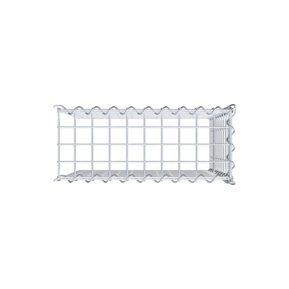 Gabião tipo 4 50 cm x 50 cm x 20 cm (C x A x P), malhagem 5 cm x 5 cm, espiral