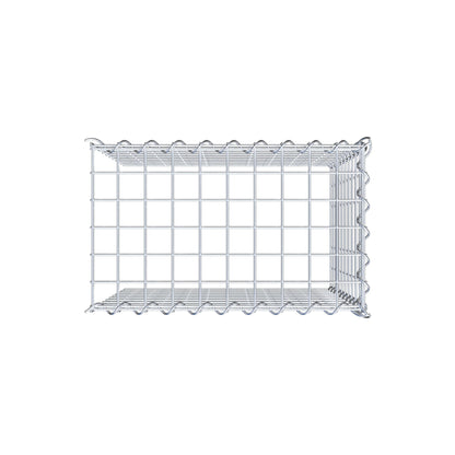Add-on schanskorf type 4 50 cm x 50 cm x 30 cm (L x H x D), maaswijdte 5 cm x 5 cm, spiraalvormig