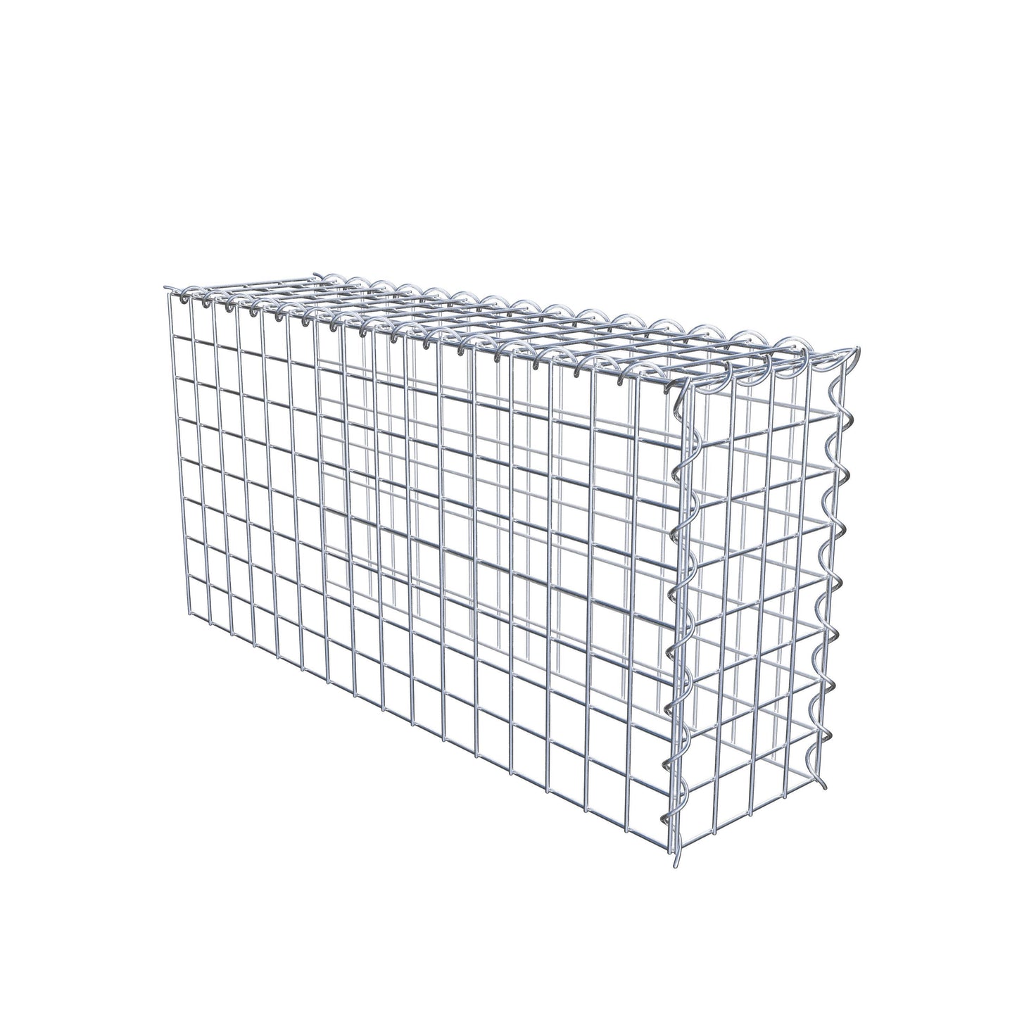 Extra gabion typ 4 80 cm x 40 cm x 20 cm (L x H x D), maskstorlek 5 cm x 5 cm, spiral