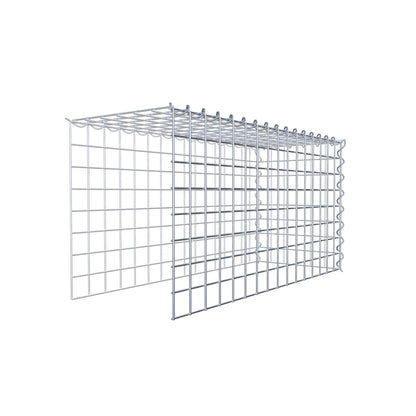 Gabion rapporté type 4 80 cm x 40 cm x 30 cm (L x H x P), mailles 5 cm x 5 cm, spirale