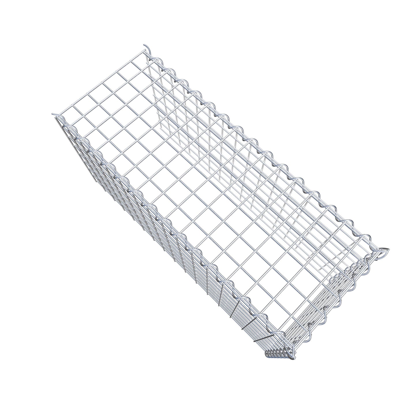 Gabion rapporté type 4 80 cm x 40 cm x 30 cm (L x H x P), mailles 5 cm x 5 cm, spirale
