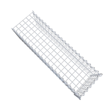 Udvokset gabion type 4 100 cm x 30 cm x 30 cm (L x H x D), maskestørrelse 5 cm x 5 cm, spiral