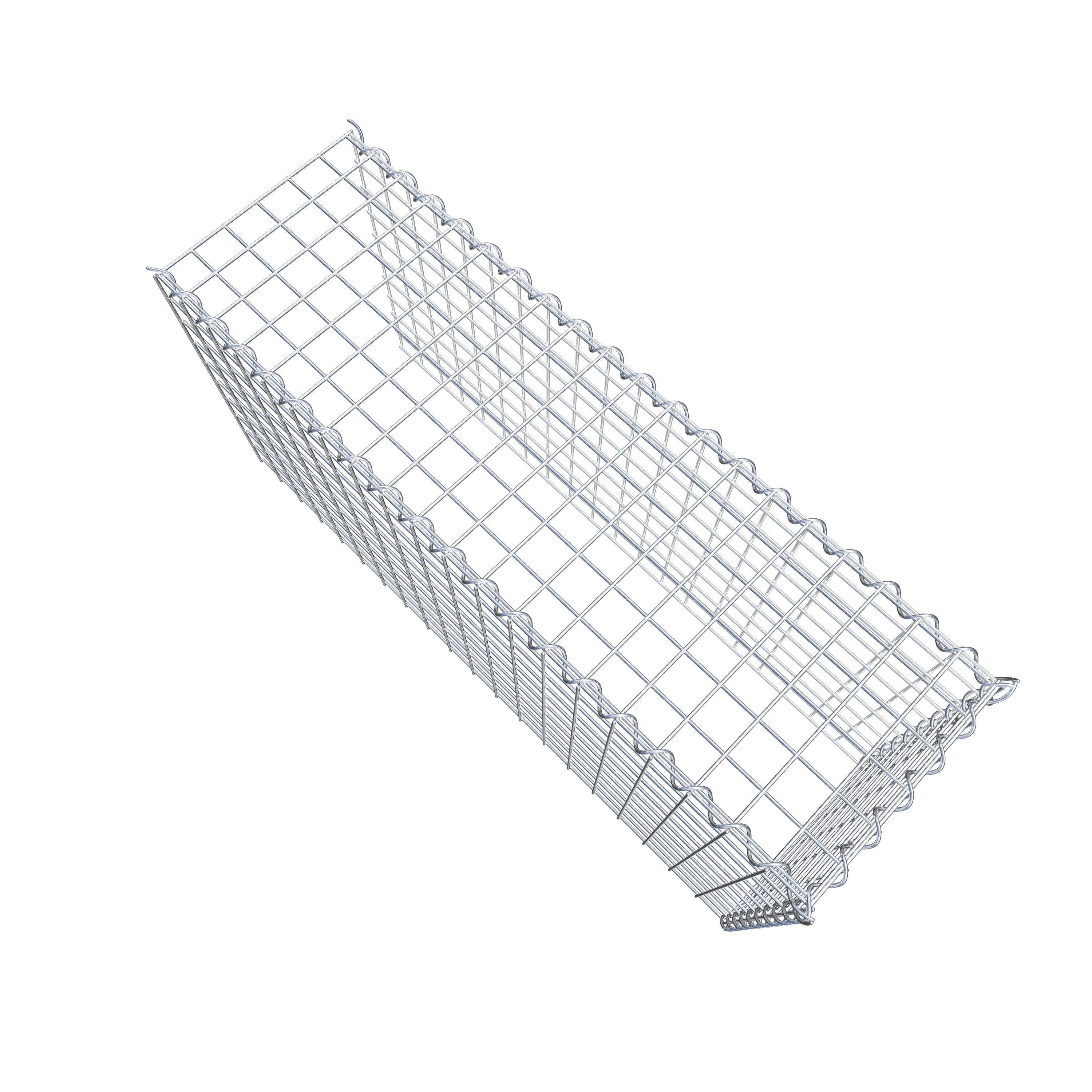 Gabião Tipo 4 100 cm x 50 cm x 30 cm (C x A x P), malhagem 5 cm x 5 cm, espiral