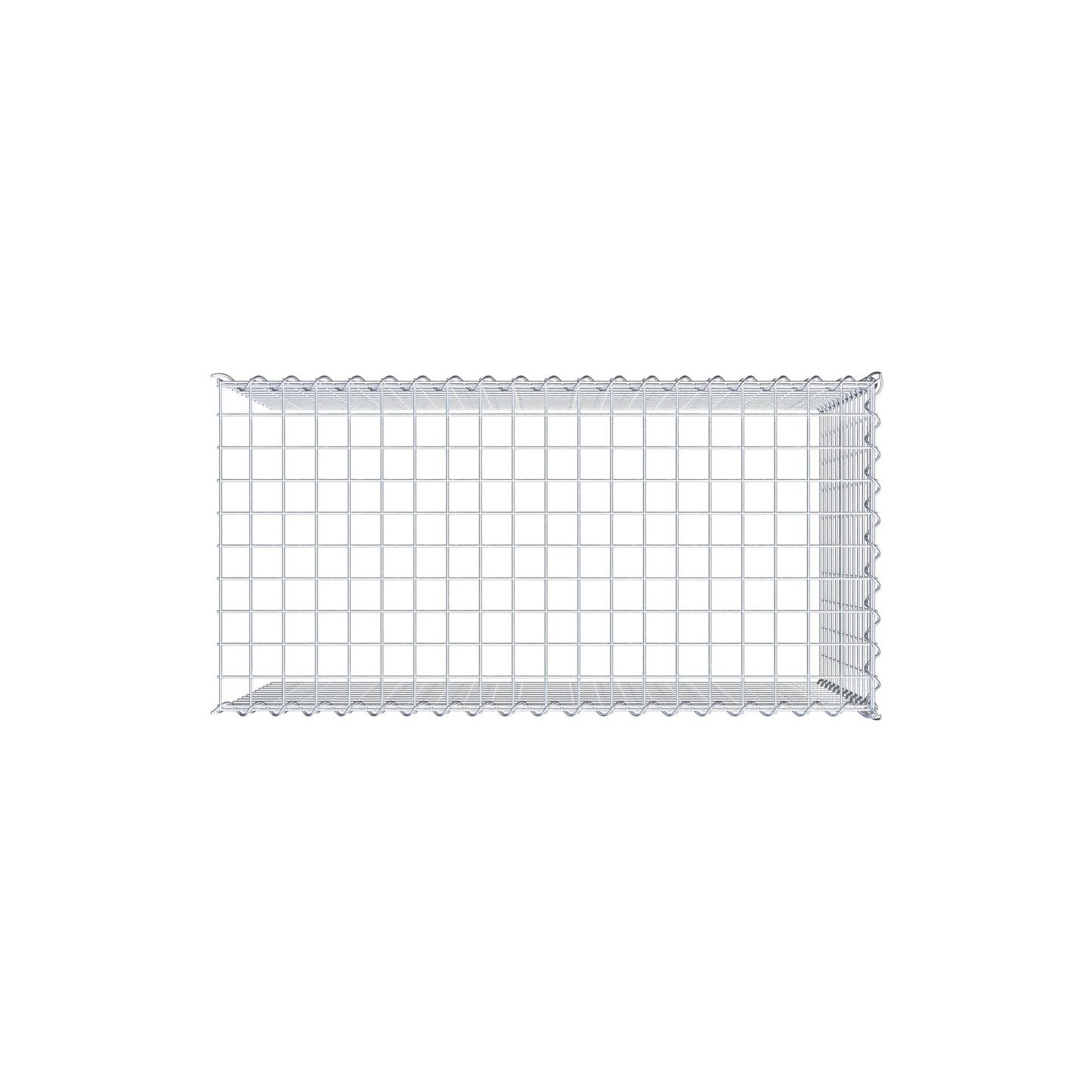Extra gabion typ 4 100 cm x 60 cm x 50 cm (L x H x D), maskstorlek 5 cm x 5 cm, spiral