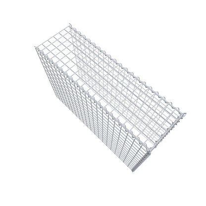 Opvokset gabion type 4 100 cm x 70 cm x 30 cm (L x H x D), maskestørrelse 5 cm x 5 cm, spiral