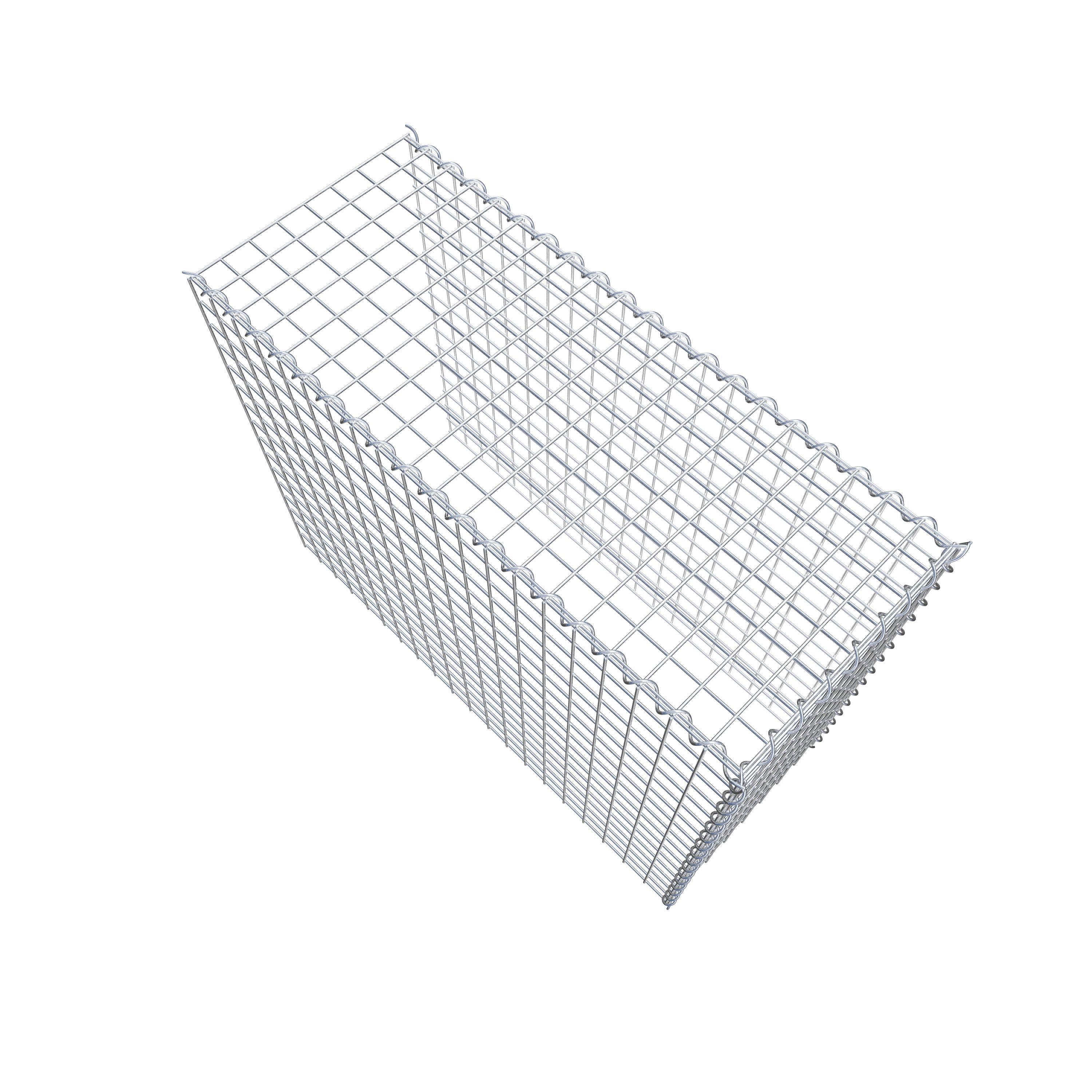 Gabião Tipo 4 100 cm x 80 cm x 40 cm (C x A x P), malhagem 5 cm x 5 cm, espiral