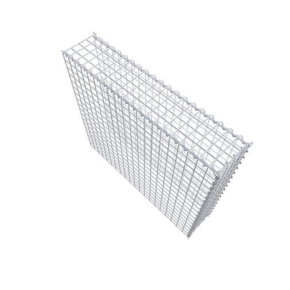 Opvokset gabion type 4 100 cm x 90 cm x 20 cm (L x H x D), maskestørrelse 5 cm x 5 cm, spiral