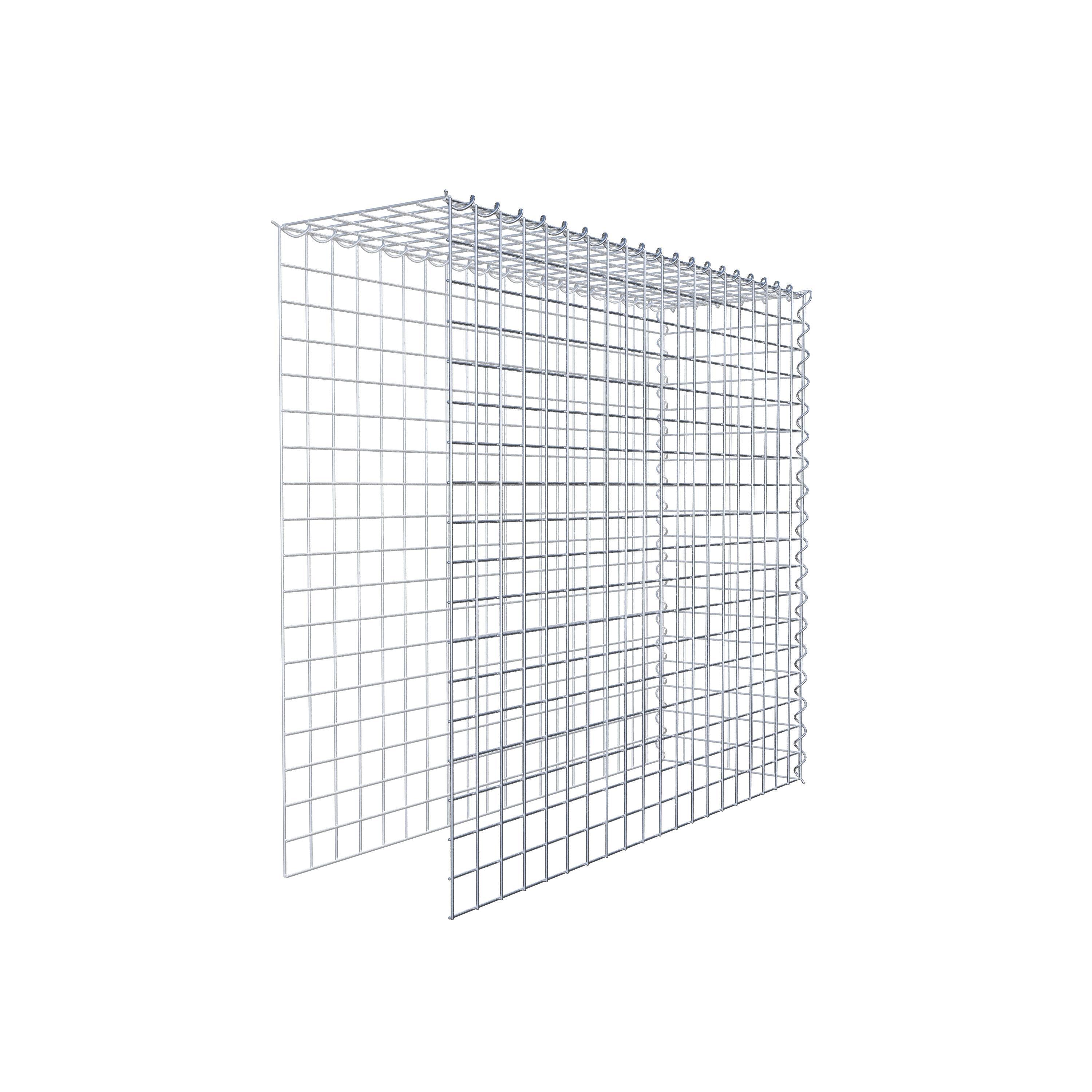 Aangegroeide schanskorf type 4 100 cm x 90 cm x 30 cm (L x H x D), maaswijdte 5 cm x 5 cm, spiraal