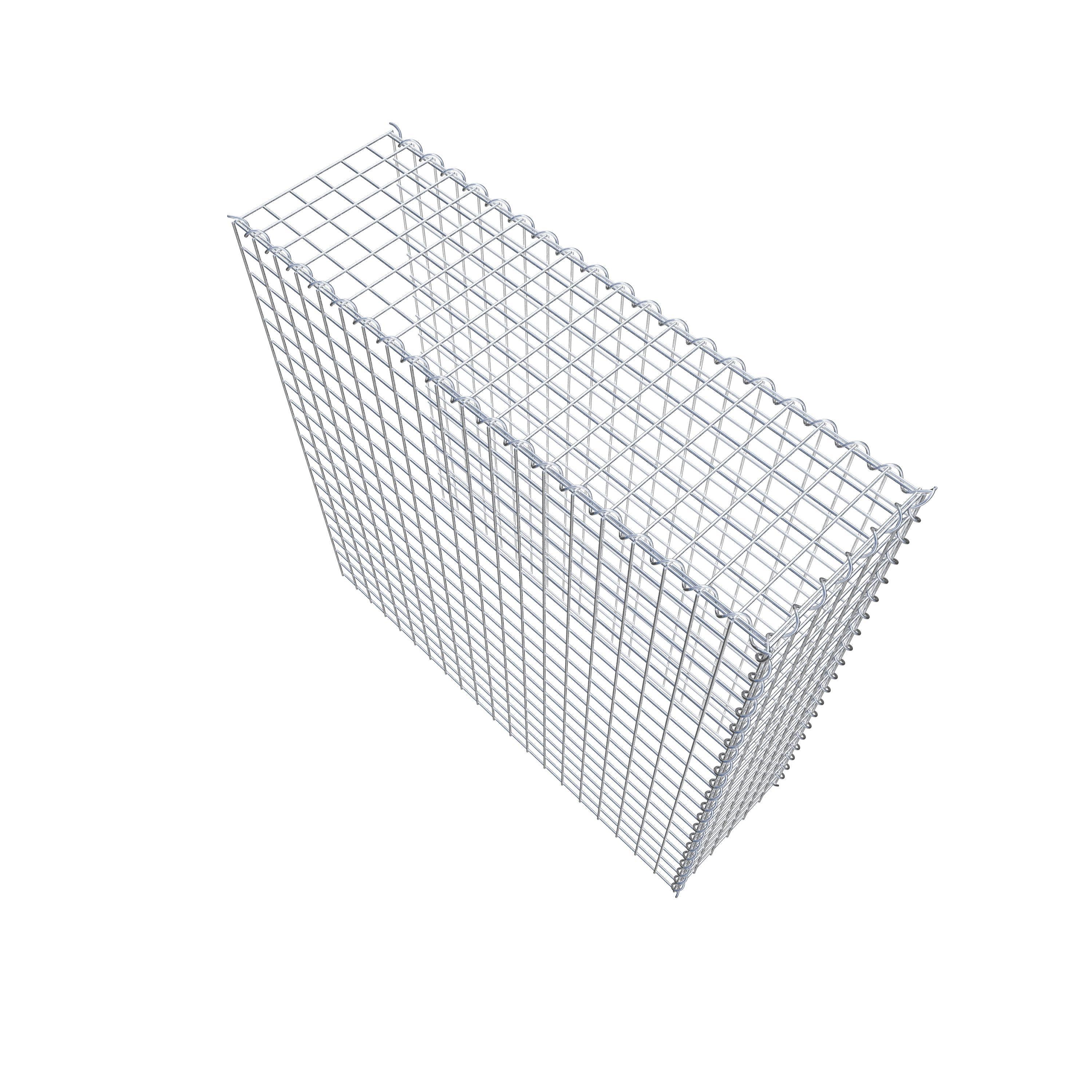 Gabião Tipo 4 100 cm x 100 cm x 30 cm (C x A x P), malhagem 5 cm x 5 cm, espiral