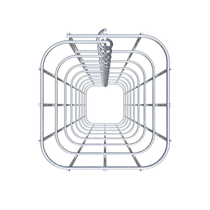 Gabionpelare fyrkant 17 cm x 17 cm, 80 cm hög, MW 5 cm x 10 cm
