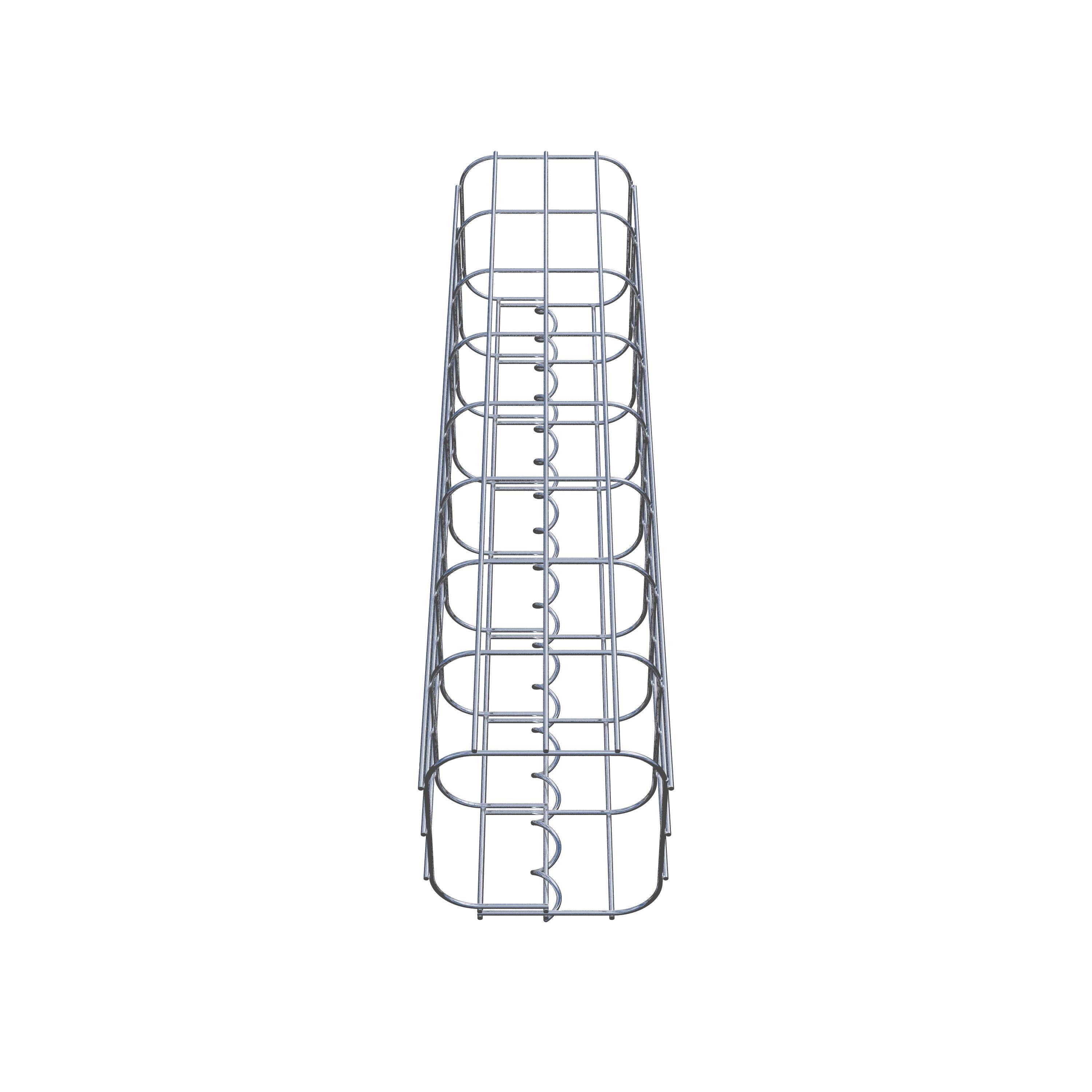 Colonna di gabbioni quadrata 17 cm x 17 cm, alta 80 cm, MW 5 cm x 10 cm