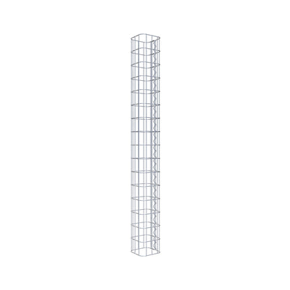 Gabion column square 17 cm x 17 cm, 160 cm height, MW 5 cm x 10 cm