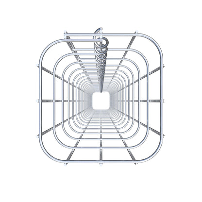 Columna de gaviones cuadrada 17 cm x 17 cm, 200 cm de altura, MW 5 cm x 10 cm