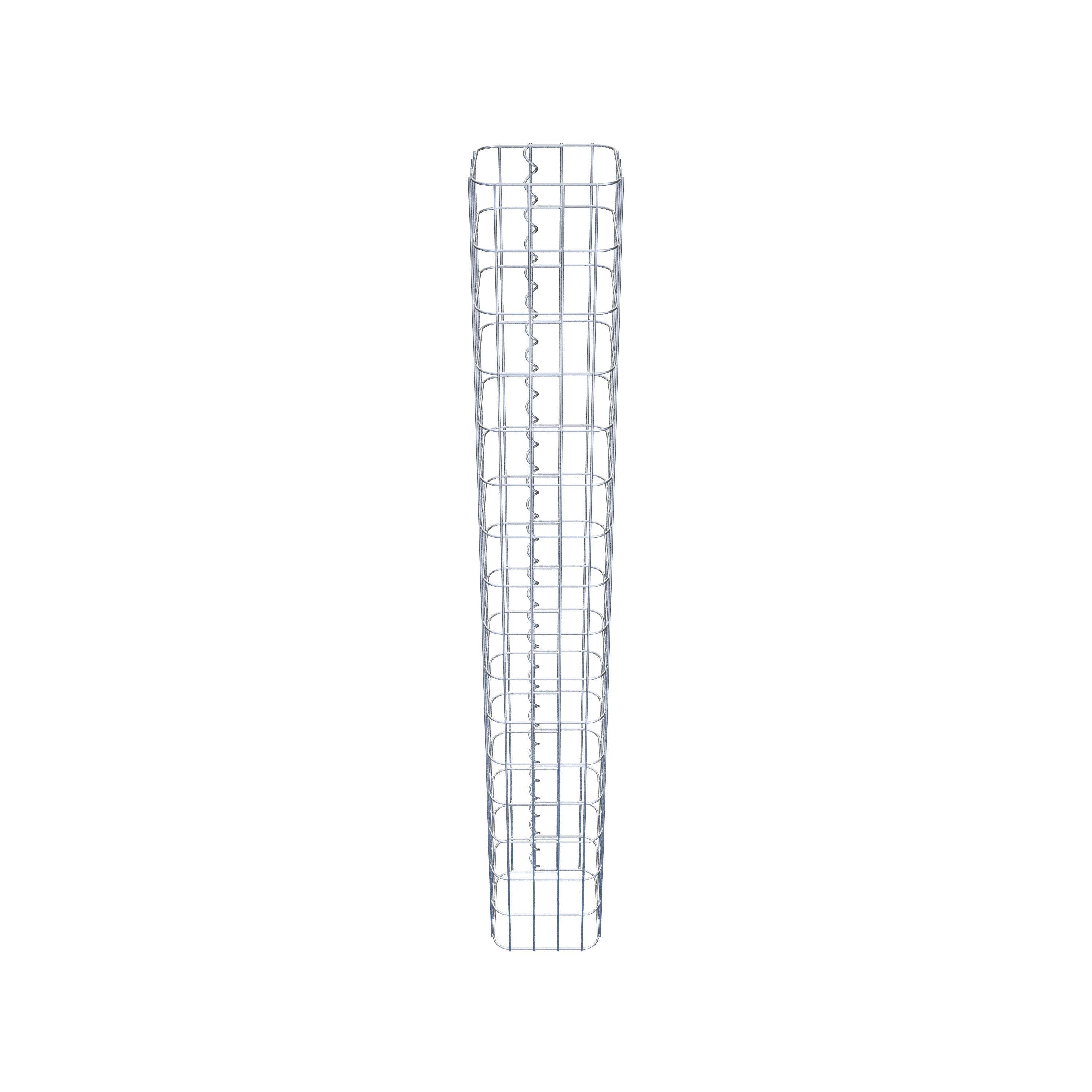 Gabion column square 22 cm x 22 cm, 160 cm height, MW 5 cm x 10 cm