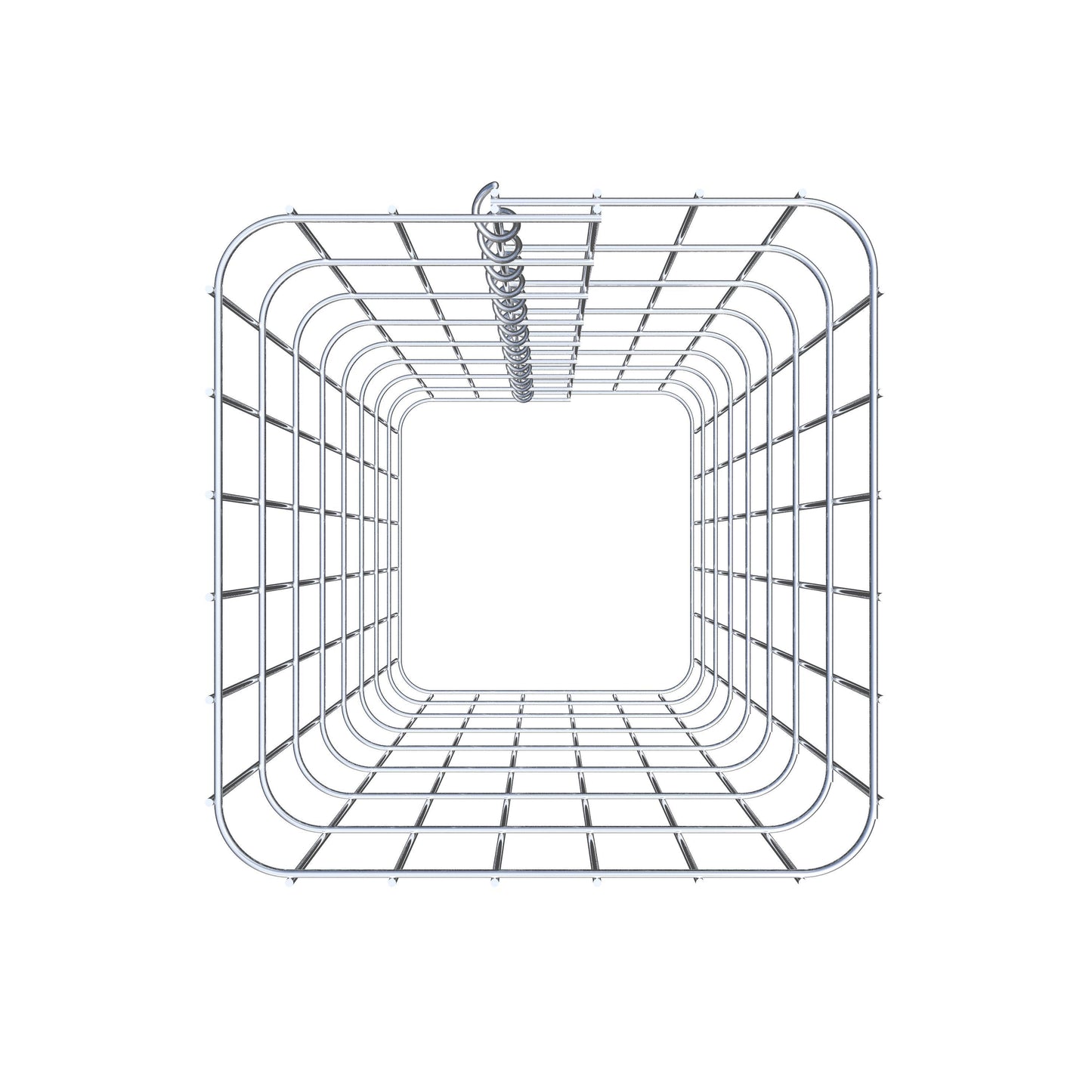 Gabionsøjle firkantet 32 ​​cm x 32 cm, 80 cm højde, MW 5 cm x 10 cm