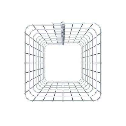 Gabionpelare, kantig 37 cm x 37 cm, 80 cm hög, MW 5 cm x 10 cm