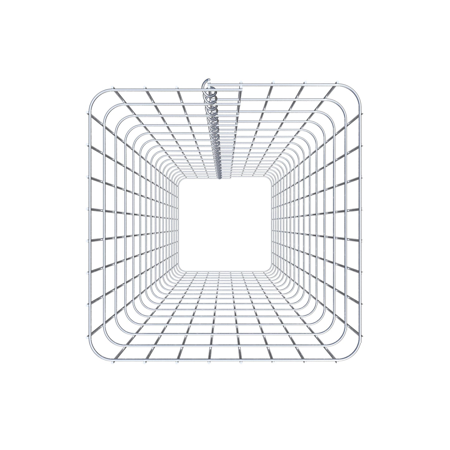 Gabionpelare, kantig 42 cm x 42 cm, 160 cm hög, MW 5 cm x 10 cm