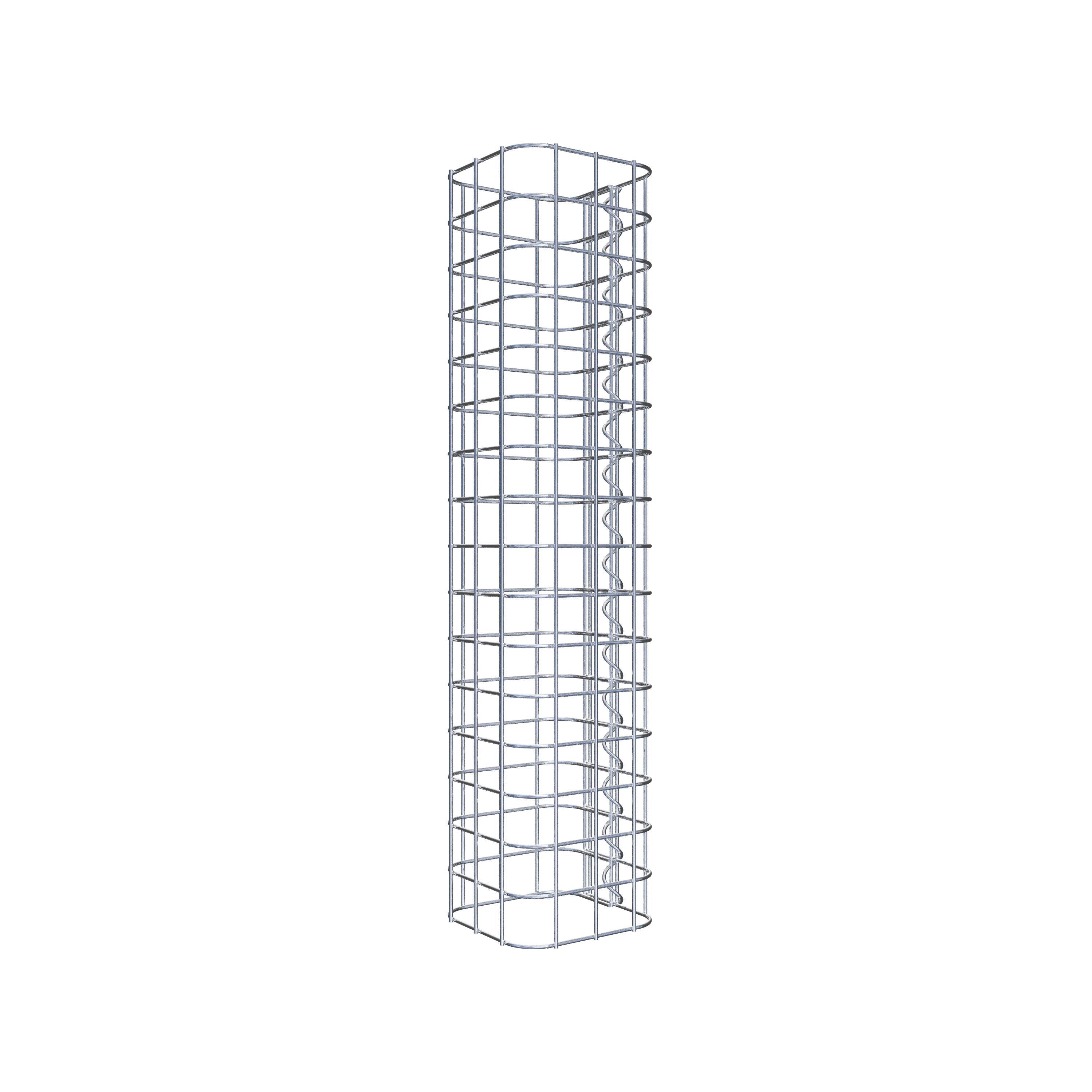 Gabionsøjle firkantet 17 cm x 17 cm, 80 cm højde, MW 5 cm x 5 cm