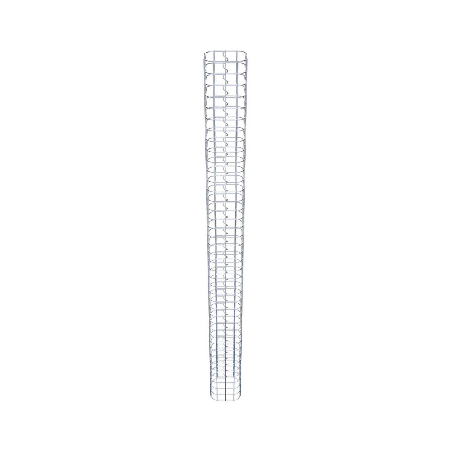 Colonne de gabion carrée 17 cm x 17 cm, 200 cm de hauteur, MW 5 cm x 5 cm