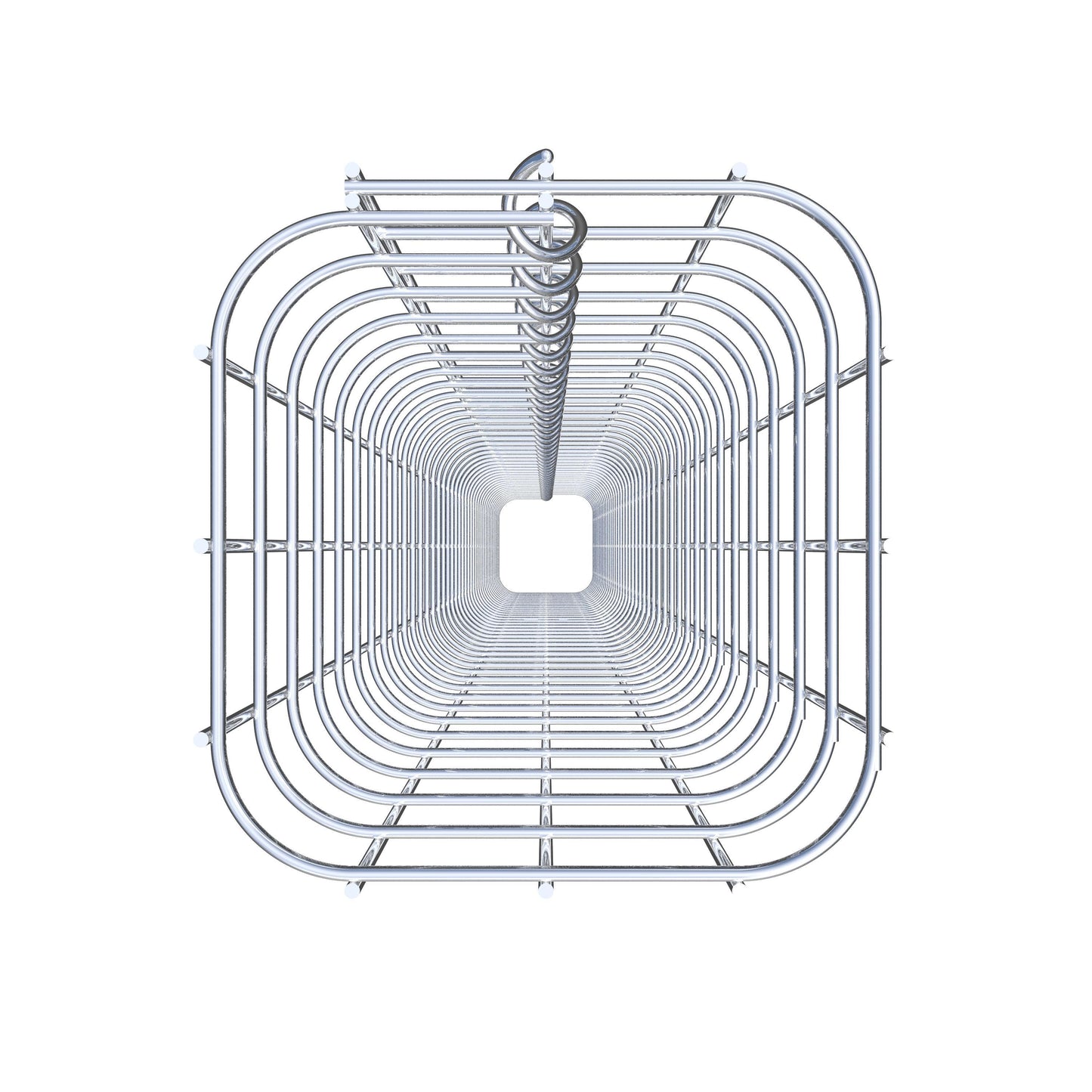 Colonne de gabion carrée 17 cm x 17 cm, 200 cm de hauteur, MW 5 cm x 5 cm