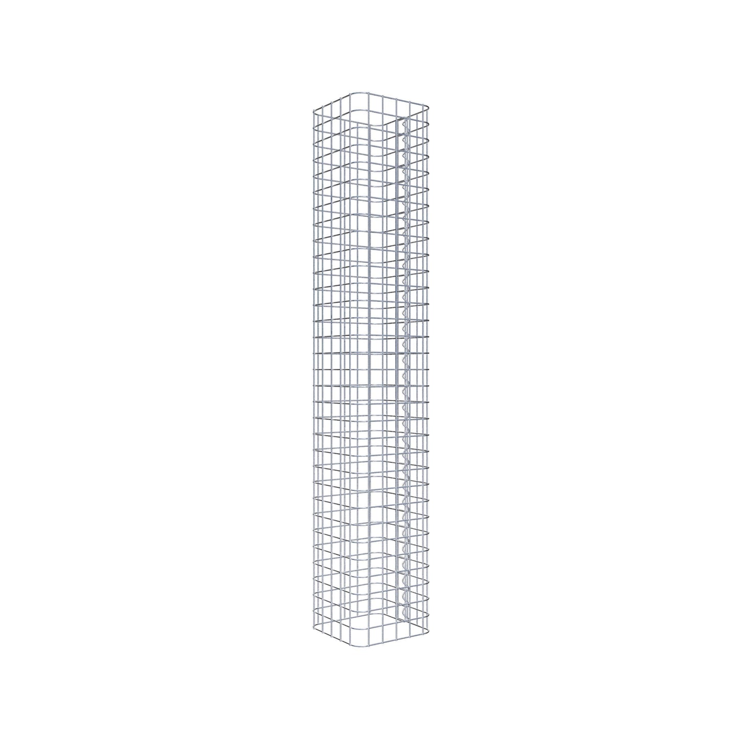 Colonne de gabion carrée 27 cm x 27 cm, hauteur 160 cm, MW 5 cm x 5 cm