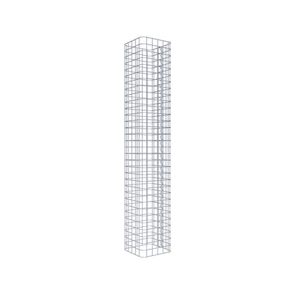 Colonne de gabion carrée 27 cm x 27 cm, hauteur 160 cm, MW 5 cm x 5 cm