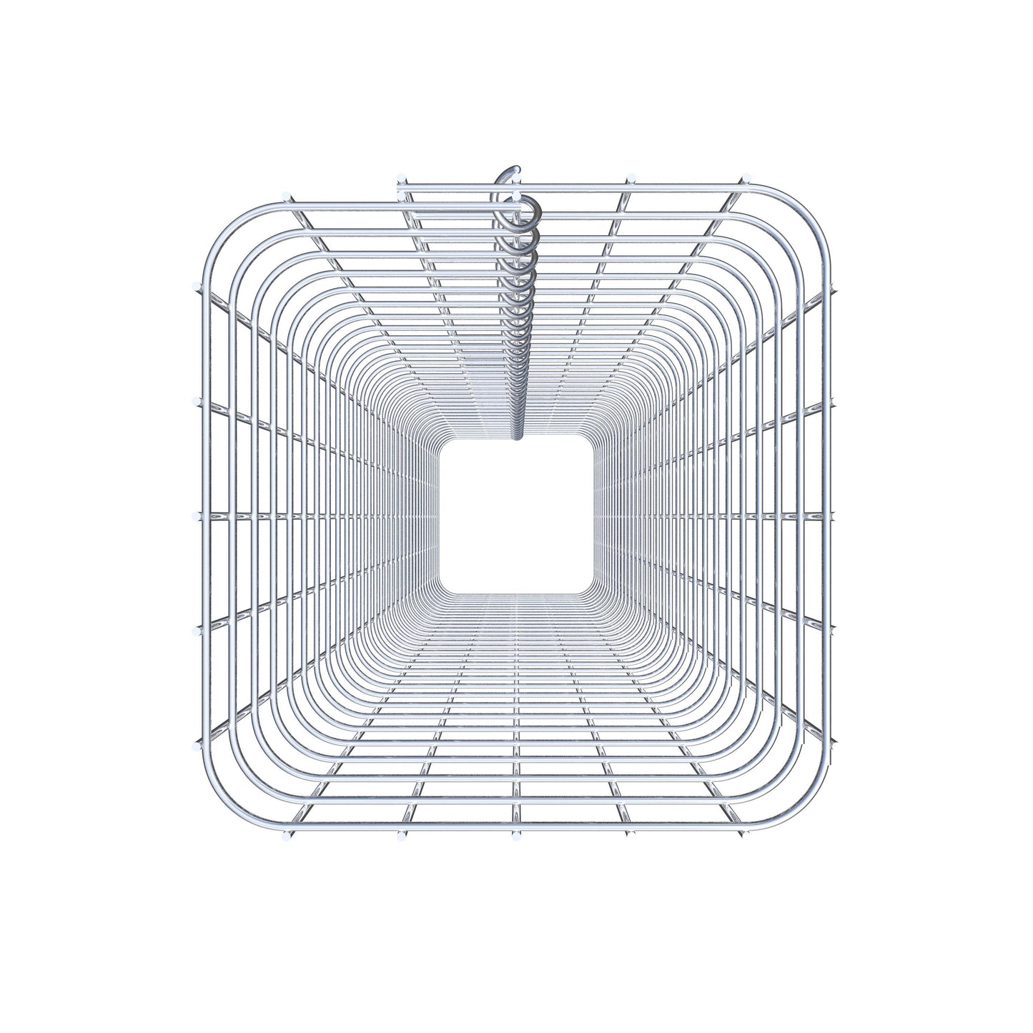 Colonne de gabion carrée 27 cm x 27 cm, hauteur 160 cm, MW 5 cm x 5 cm