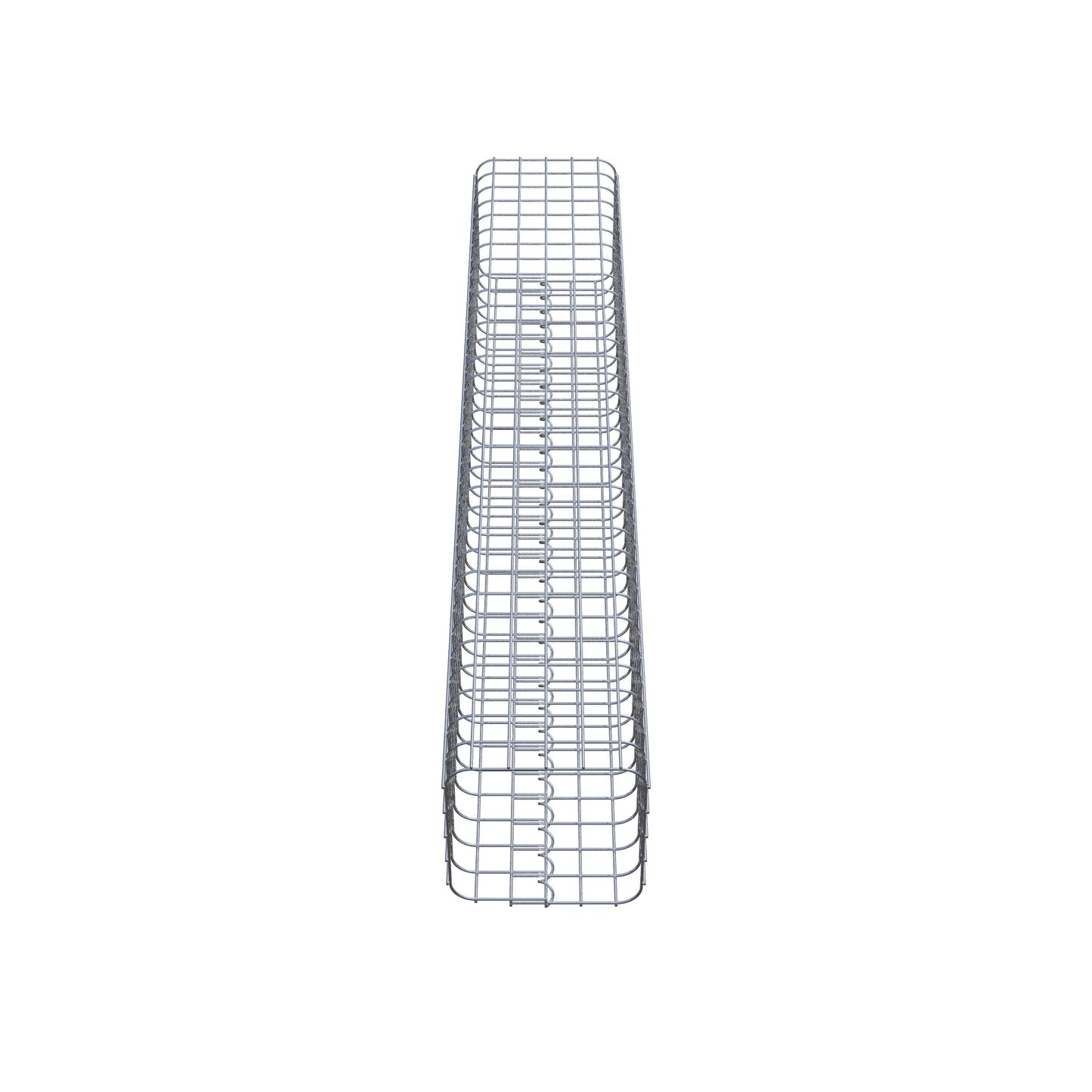 Colonne de gabion carrée 27 cm x 27 cm, hauteur 160 cm, MW 5 cm x 5 cm