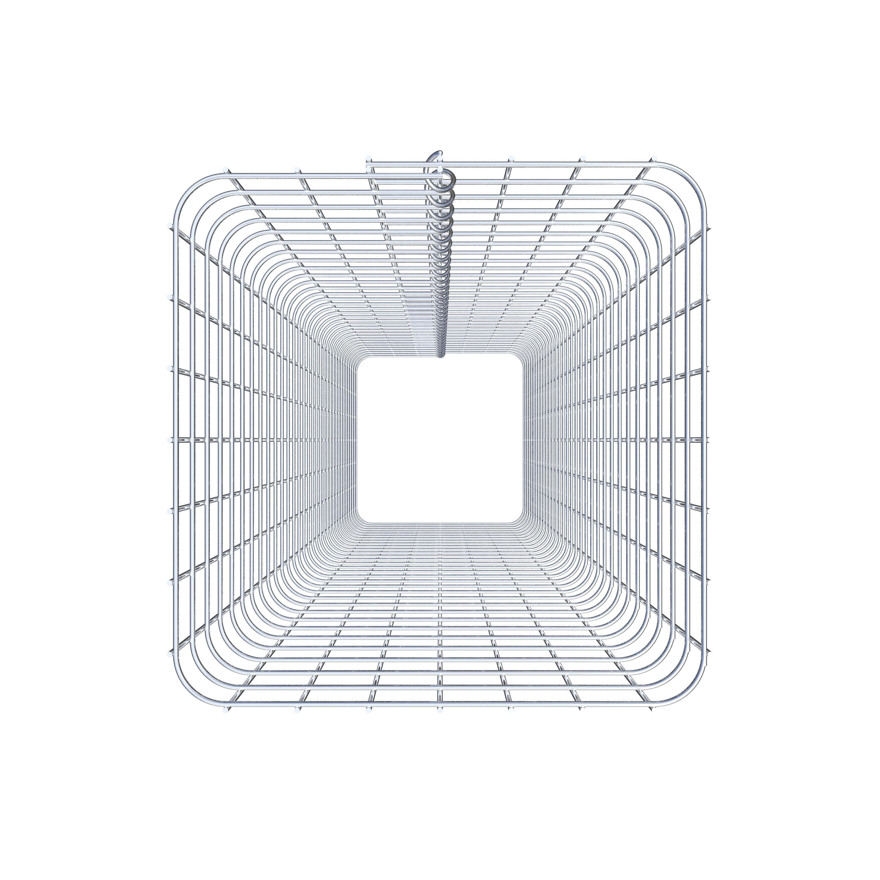 Gabionsøjle firkantet 37 cm x 37 cm, 160 cm højde, MW 5 cm x 5 cm