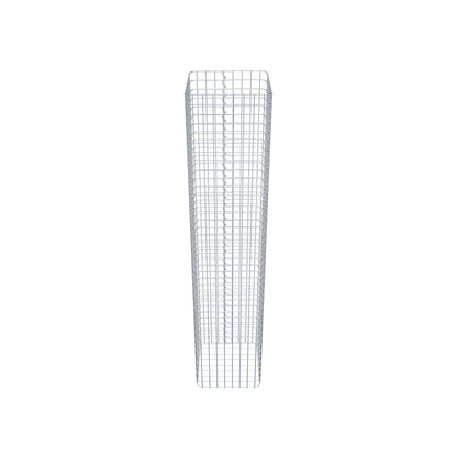 Colonne de gabion carrée 42 cm x 42 cm, hauteur 200 cm, MW 5 cm x 5 cm