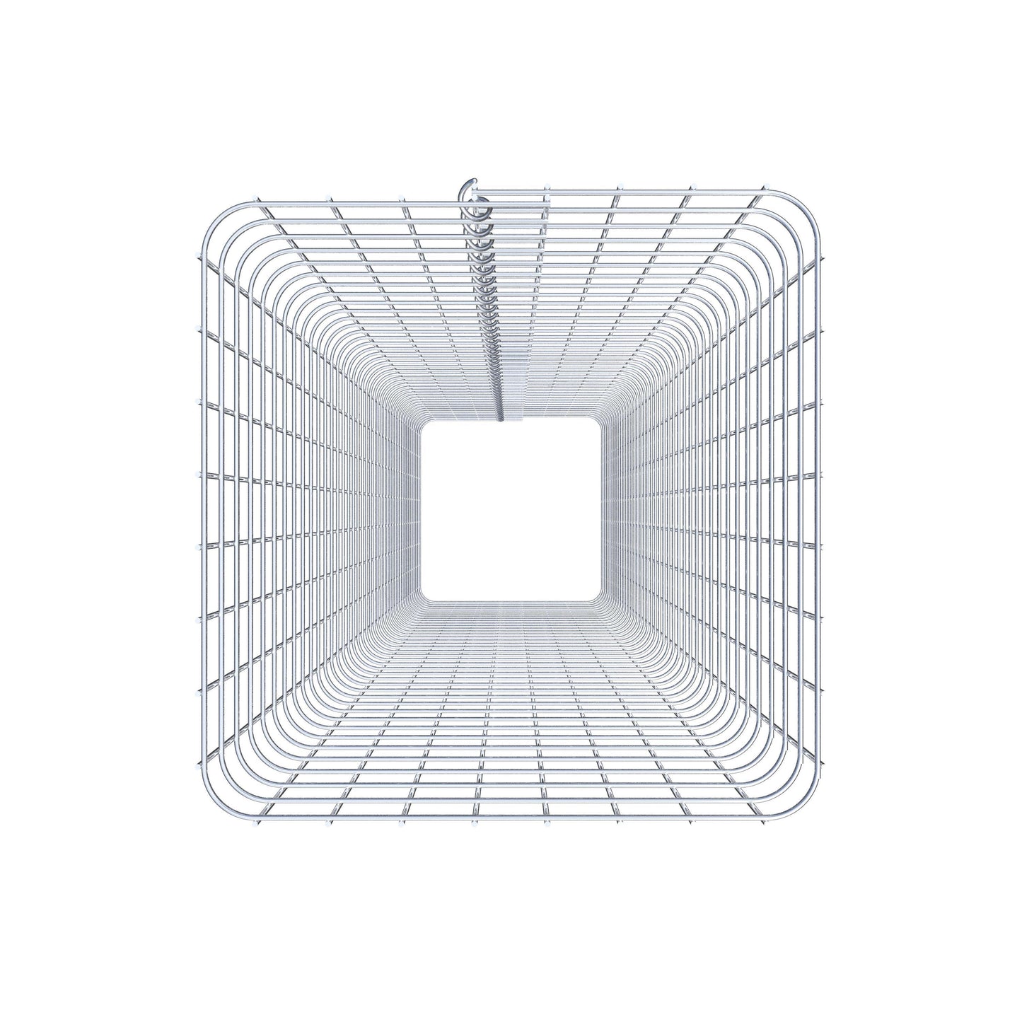 Colonne de gabion carrée 42 cm x 42 cm, hauteur 200 cm, MW 5 cm x 5 cm