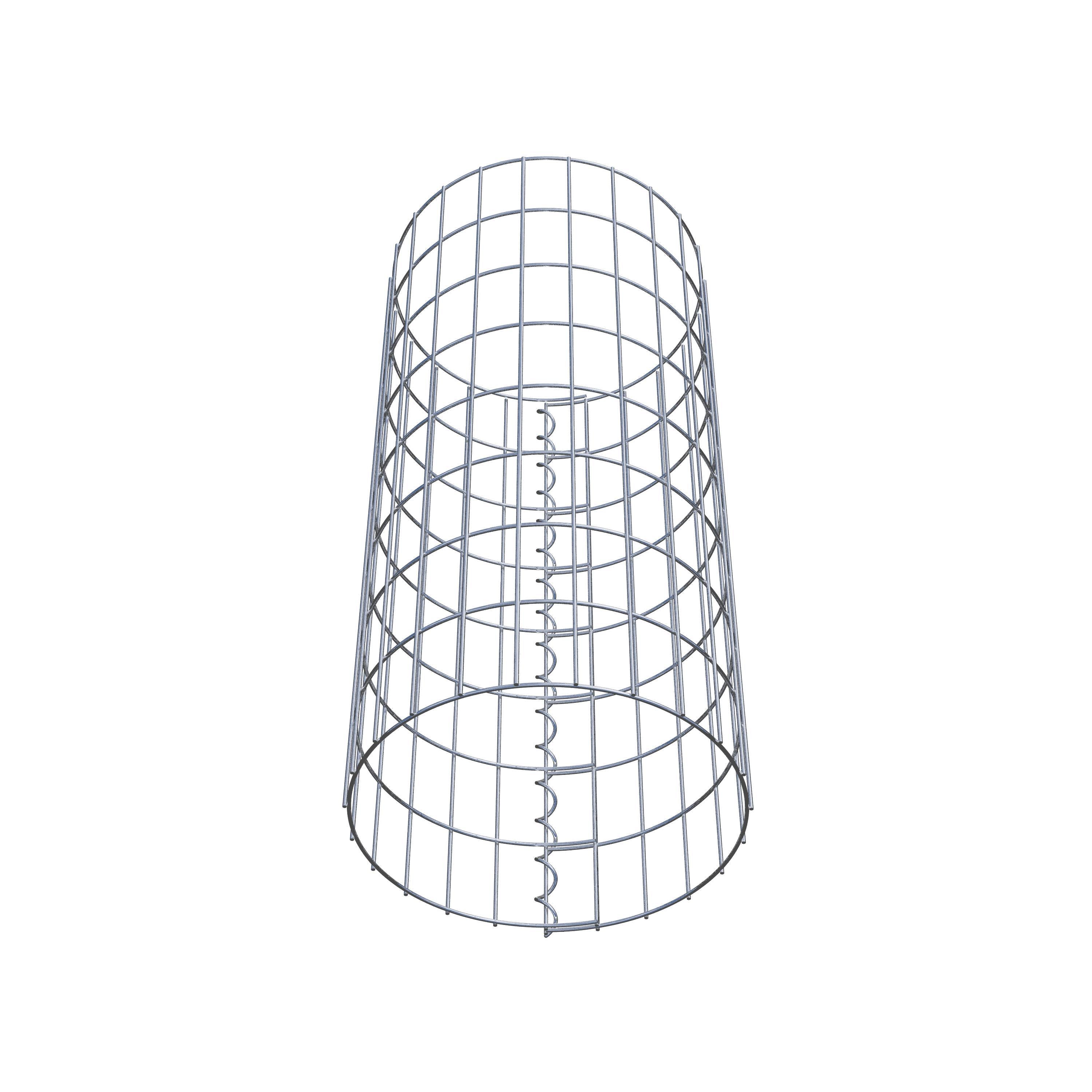 Gabionensäule rund 37  cm Durchmesser, 80  cm Höhe, Maschenweite 5 cm x 10 cm