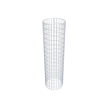 Colonne de gabion ronde 42 cm de diamètre, 160 cm de hauteur, mailles 5 cm x 10 cm