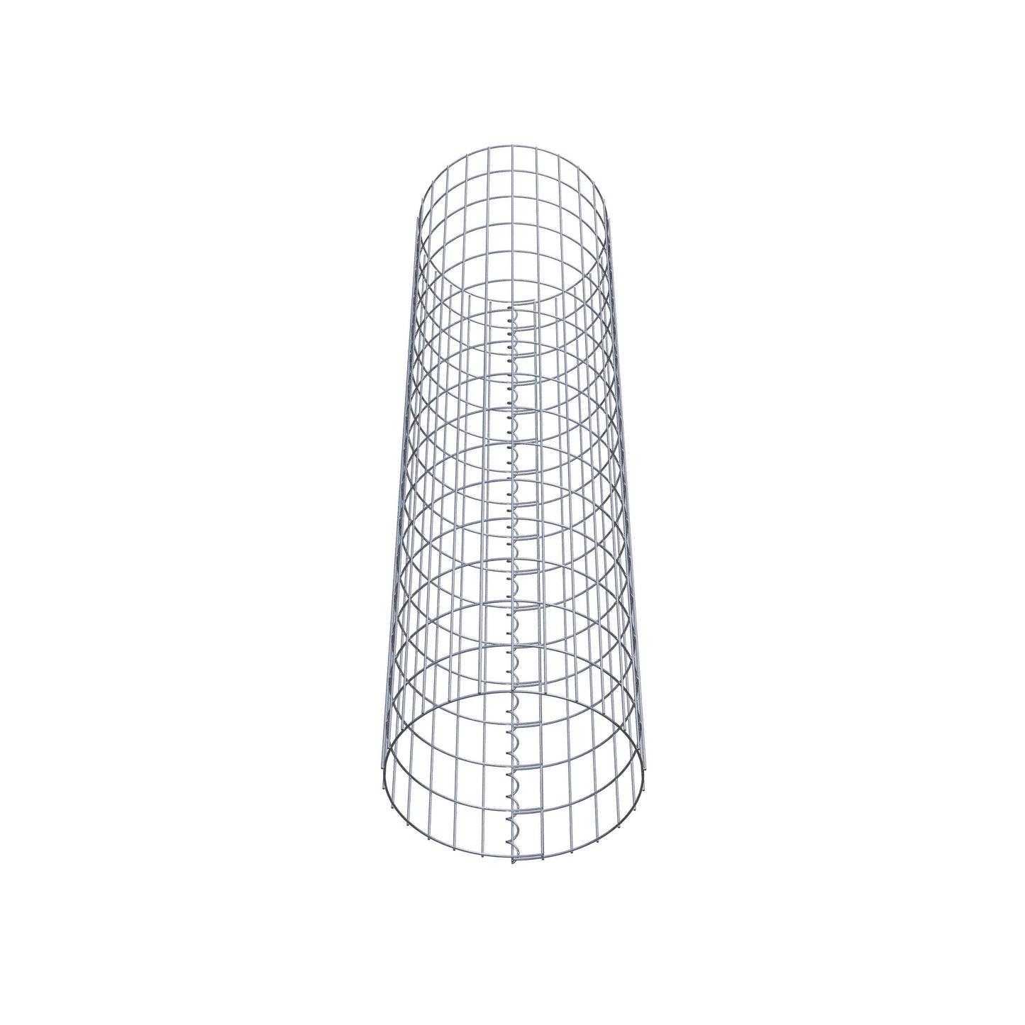 Colonne de gabion ronde 42 cm de diamètre, 160 cm de hauteur, mailles 5 cm x 10 cm