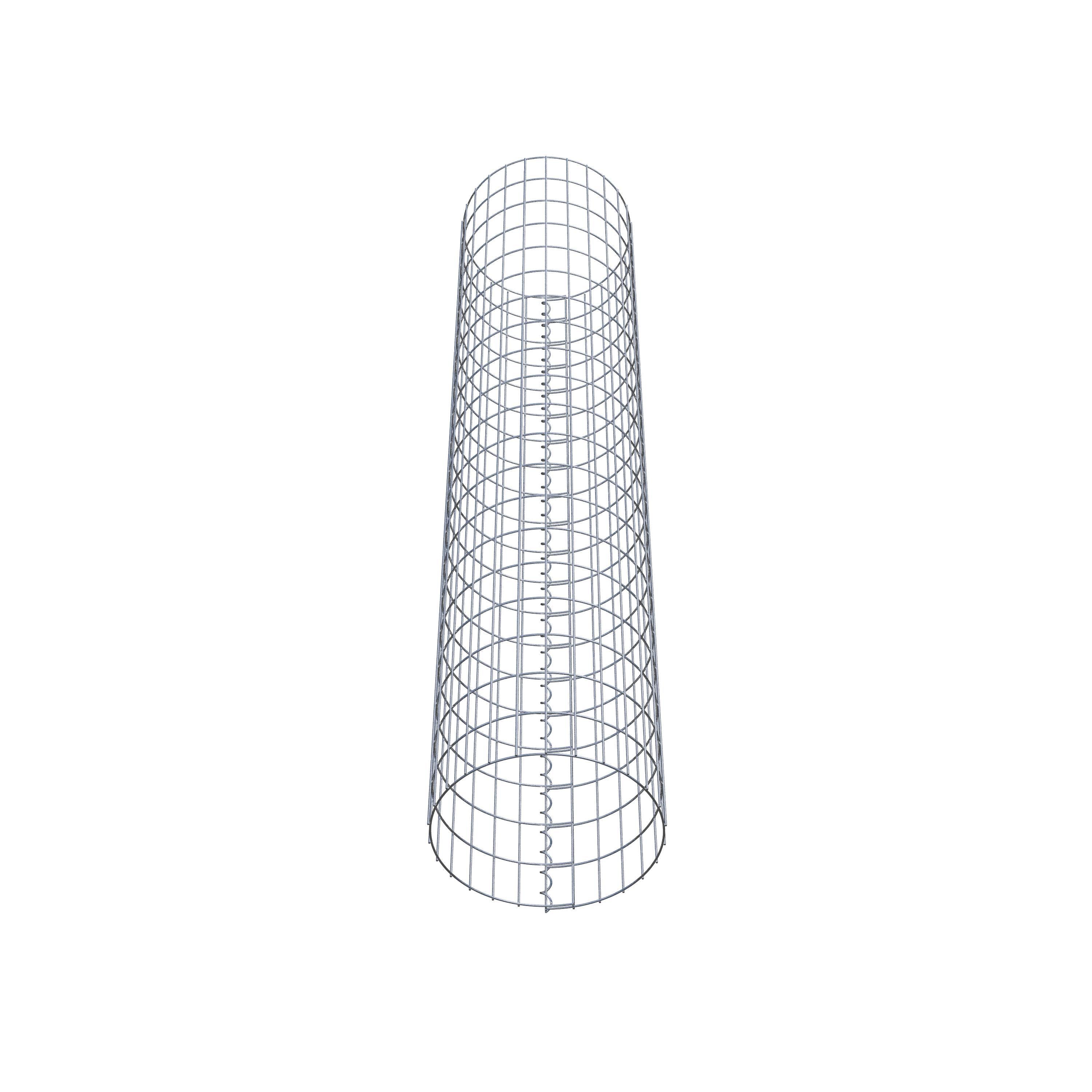 Gabionsøjle ca. 42 cm diameter, 200 cm højde, maskestørrelse 5 cm x 10 cm