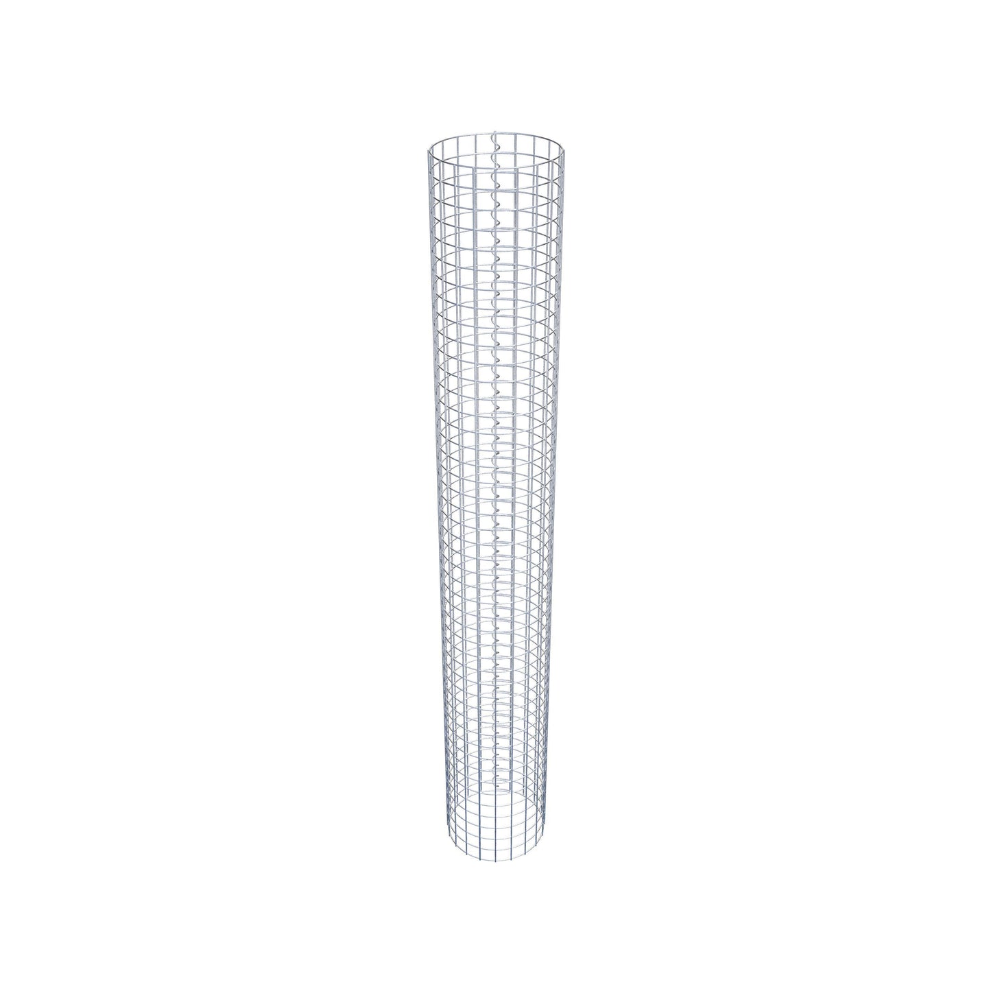 Gabion column around 32 cm diameter, 230 cm height, mesh size 5 cm x 5 cm