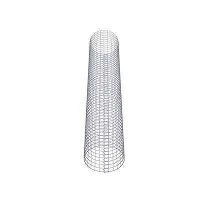 Gabion column around 42 cm diameter, 230 cm height, mesh size 5 cm x 5 cm