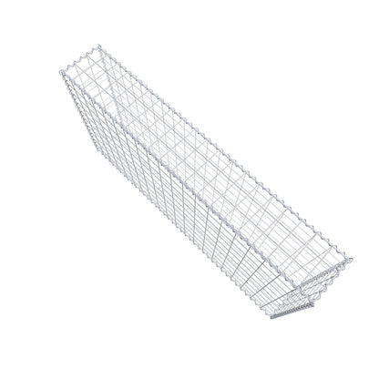 Gabion 200 cm x 100 cm x 30 cm (L x H x D), mesh size 10 cm x 10 cm, spiral