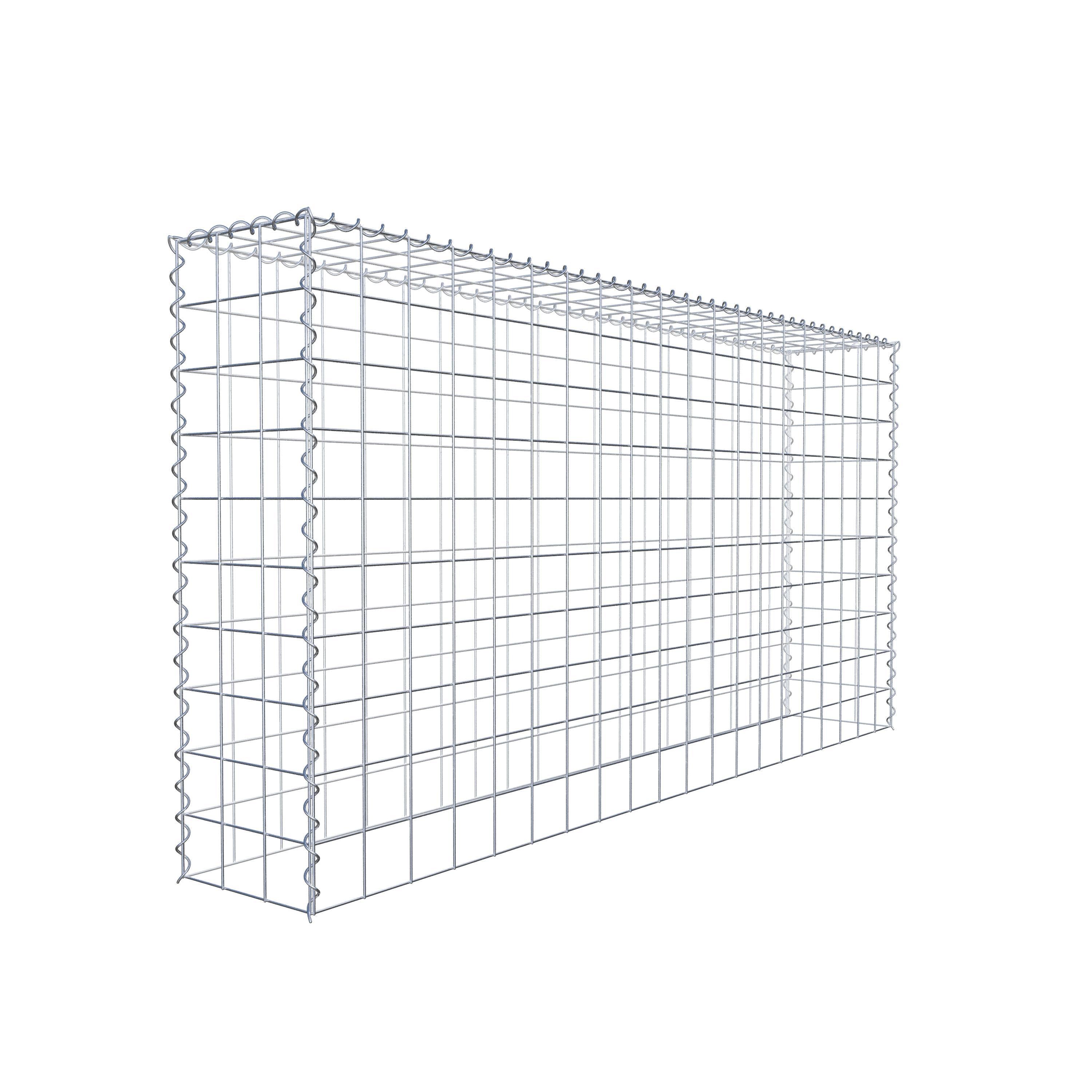 Gabião tipo 3 200 cm x 100 cm x 30 cm (C x A x P), malhagem 10 cm x 10 cm, espiral