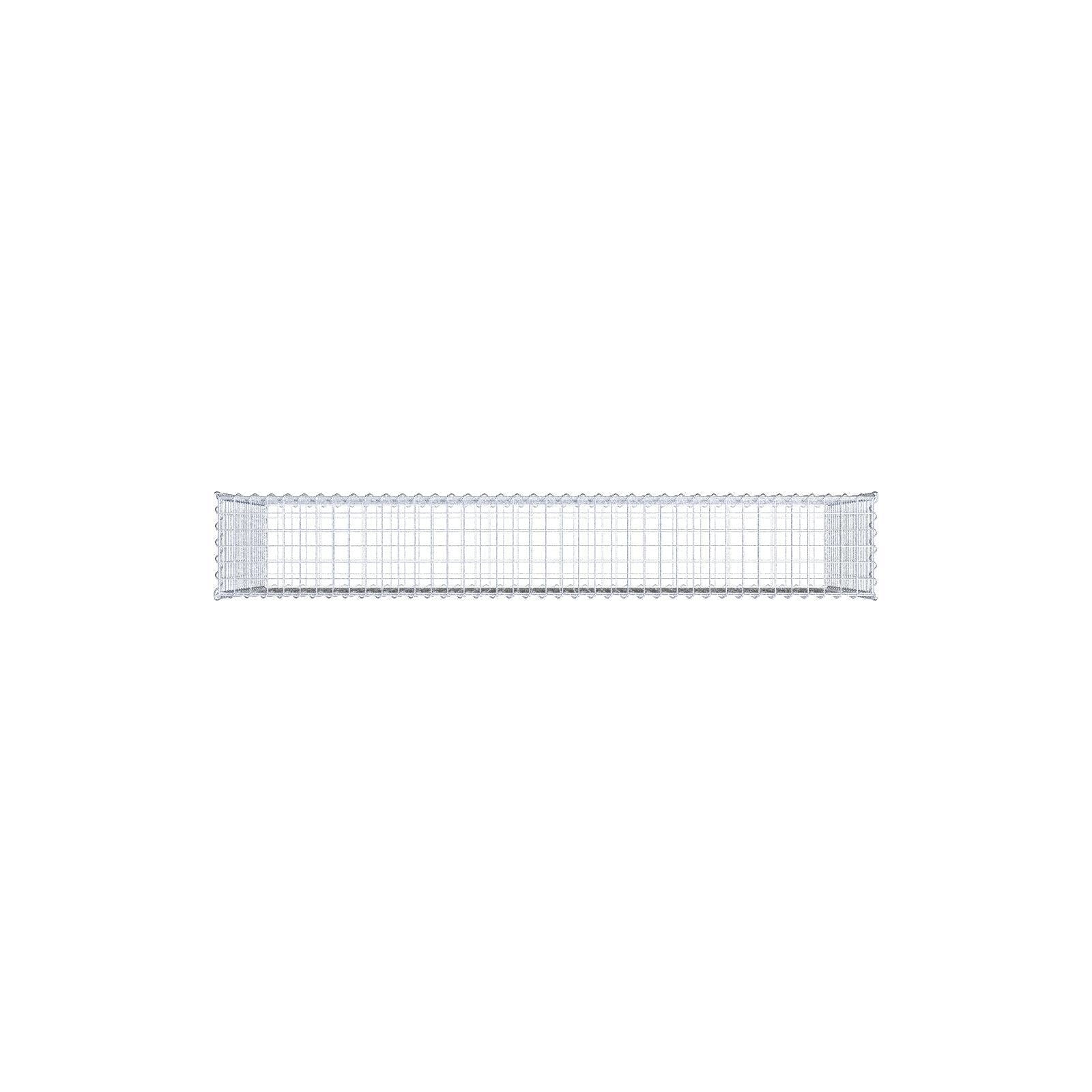 Gabion 200 cm x 100 cm x 30 cm (L x H x D), maskstorlek 5 cm x 5 cm, spiral