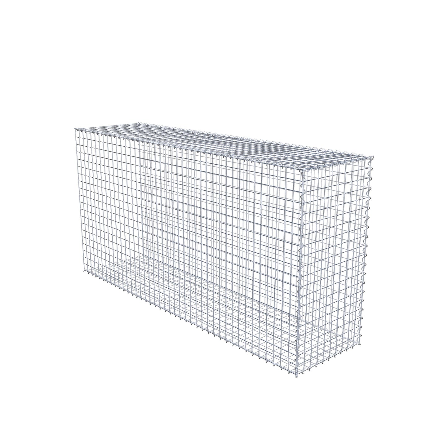 Extra gabion typ 2 200 cm x 100 cm x 50 cm (L x H x D), maskstorlek 5 cm x 5 cm, spiral