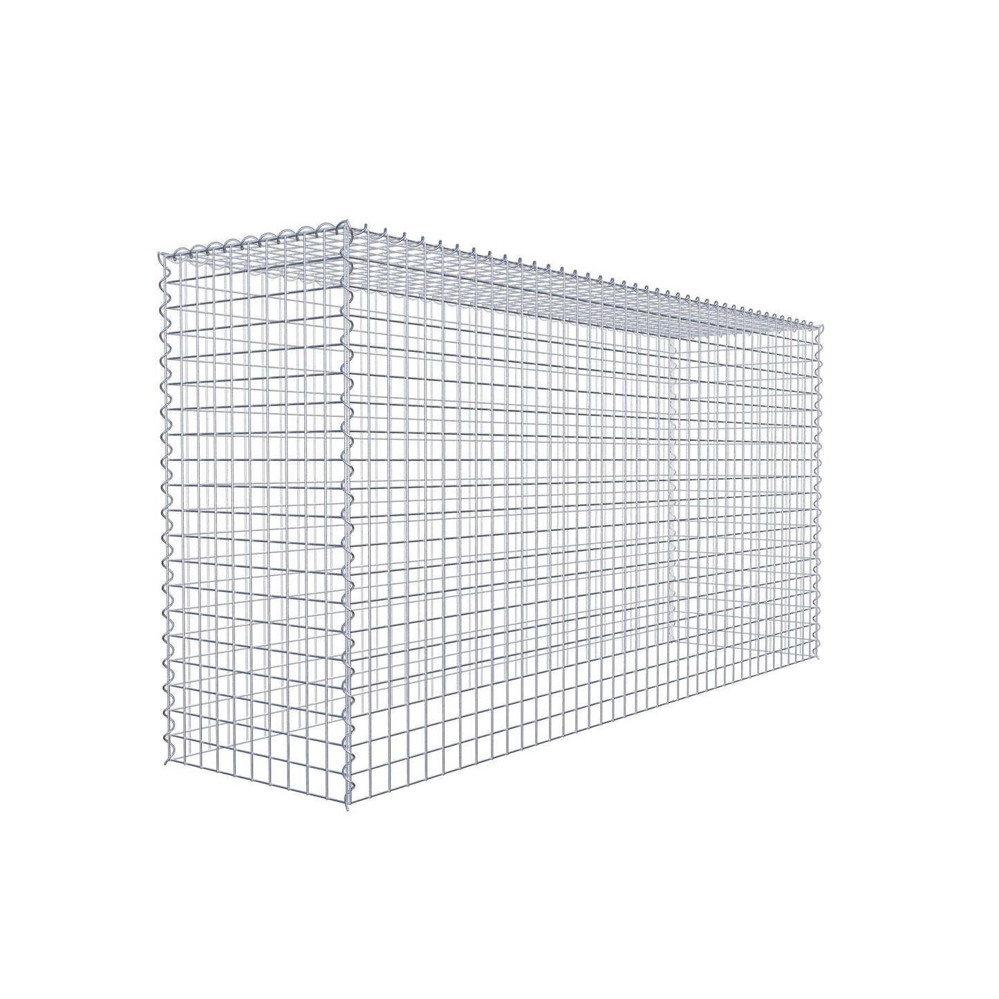 Grown-on gabion type 3 200 cm x 100 cm x 50 cm (L x H x D), mesh size 5 cm x 5 cm, spiral